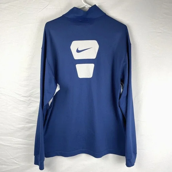 Nike Jacket Men's Size Large Nike Golf Fit Dry Blue Caddying Course Cold Weather - Picture 5 of 16